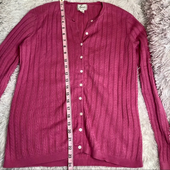 💕pink knit button up💘 - Picture 3 of 5